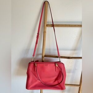 Coach Madison Satchel Coral Handbag